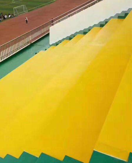 石首球场台阶翻新修补改造